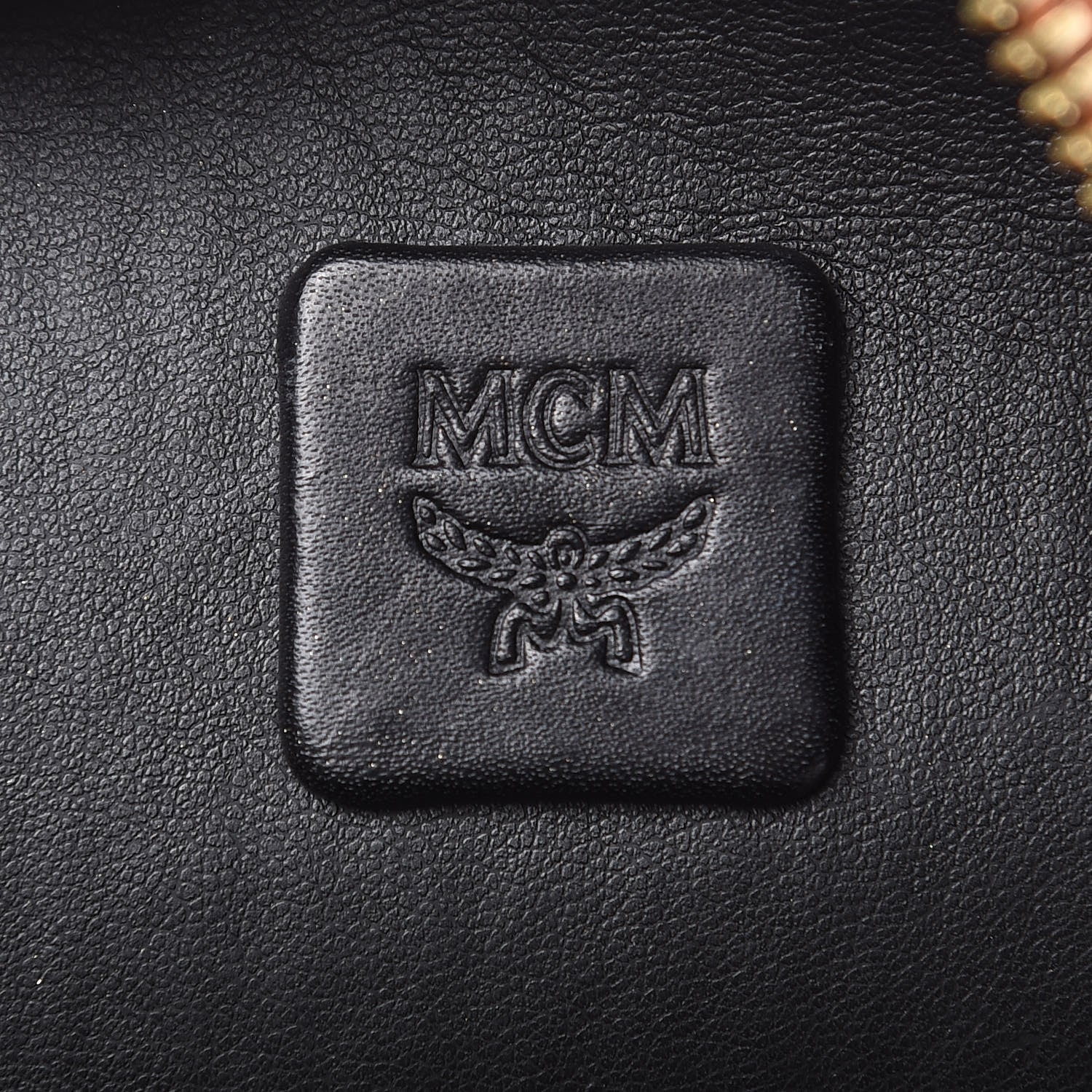 MCM Visetos Small Side Stud Stark Backpack Cognac 7 of 11