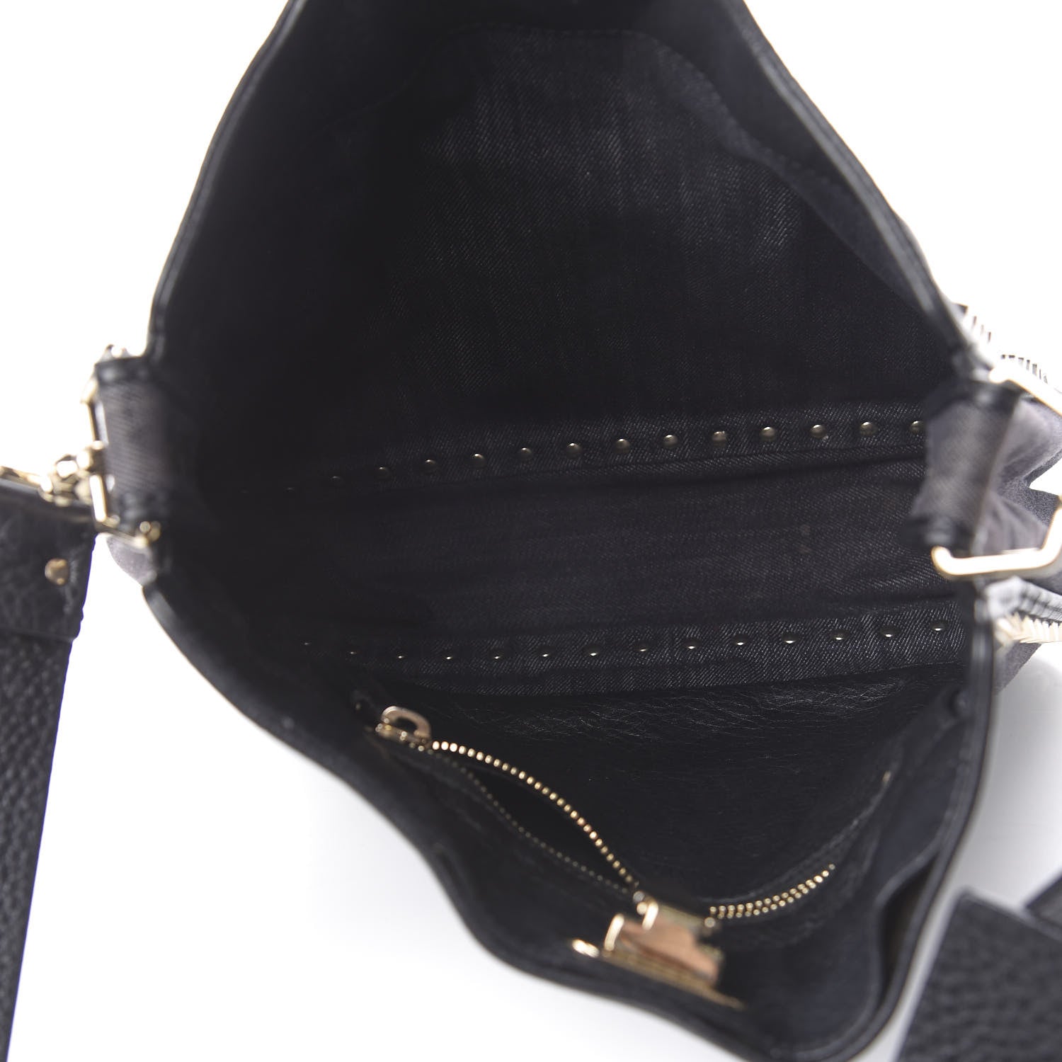 Valentino Garavani Denim Small Rockstud Flip-Lock Messenger Bag Blue 5 of 9