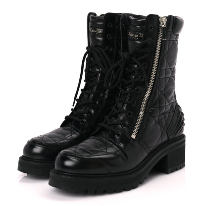 Christian Dior Calfskin Cannage D-Leader Ankle Boot 41 Black 3 of 8