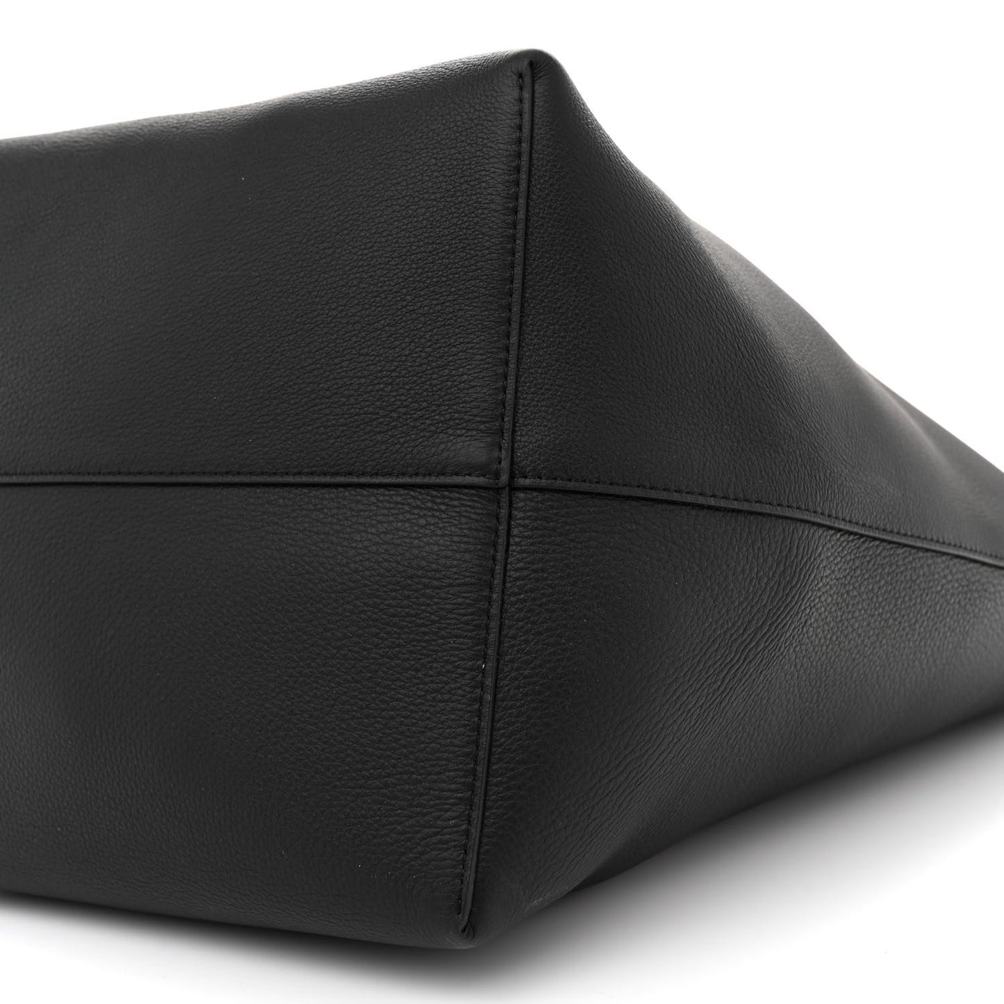 Grained Calfskin Large N/S Park Tote Black