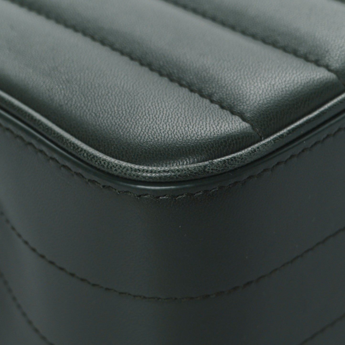 Lambskin Matelasse Monogram Medium Vicky Chain Bag Algae