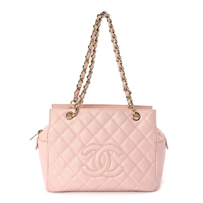 Chanel Caviar Quilted Petit Timeless Shopping Tote PTT  Pink 1 of 9