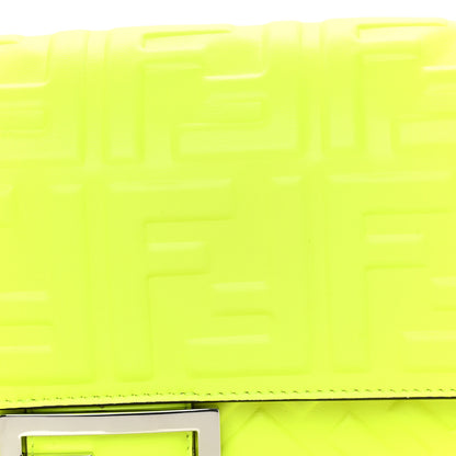 Fendi X MARC JACOBS Nappa FF 1974 Embossed Baguette Yellow Fluo 6 of 8