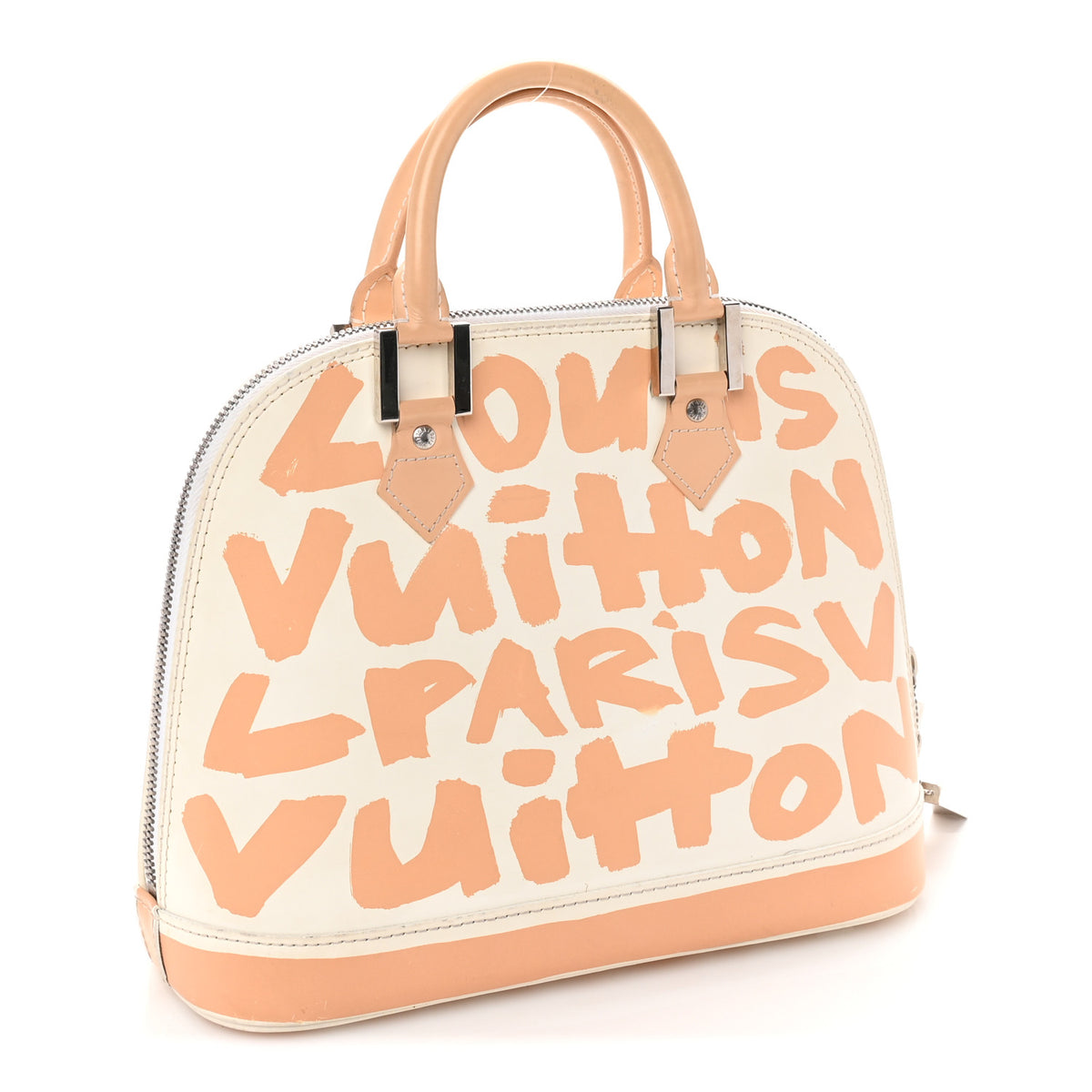 Louis Vuitton Graffiti Alma MM Peach 2 of 8