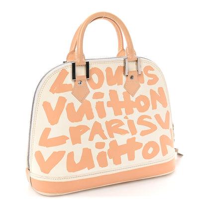 Louis Vuitton Graffiti Alma MM Peach 2 of 8