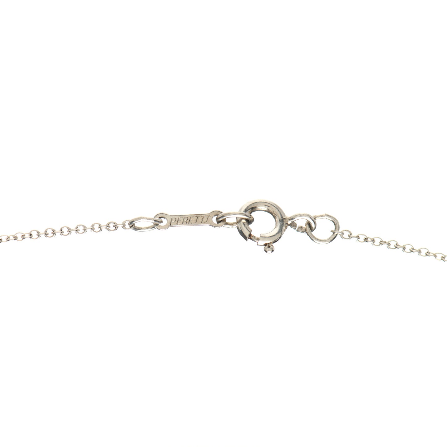 Sterling Silver Elsa Peretti Infinity Cross Pendant Necklace