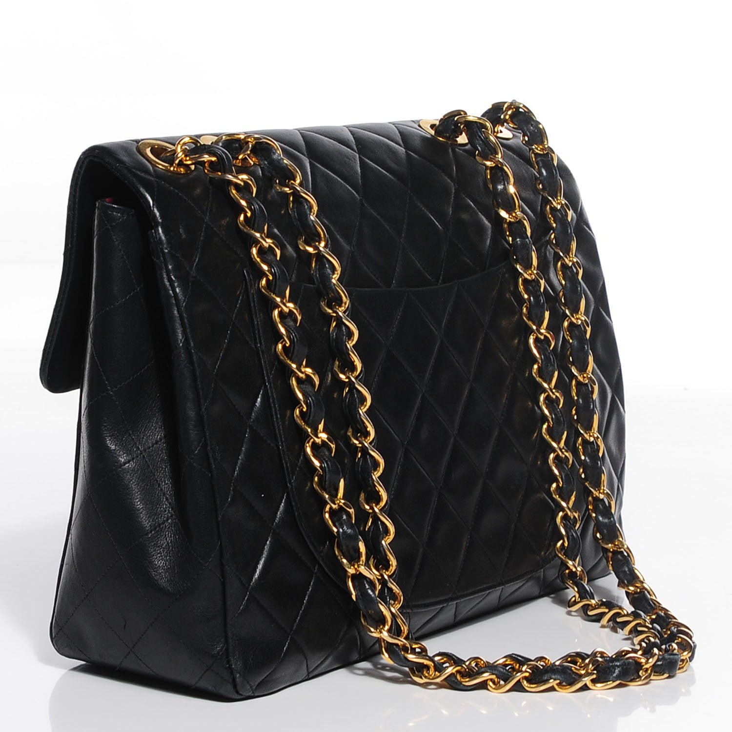 Chanel Lambskin Quilted XL Jumbo Flap Black 3 of 11