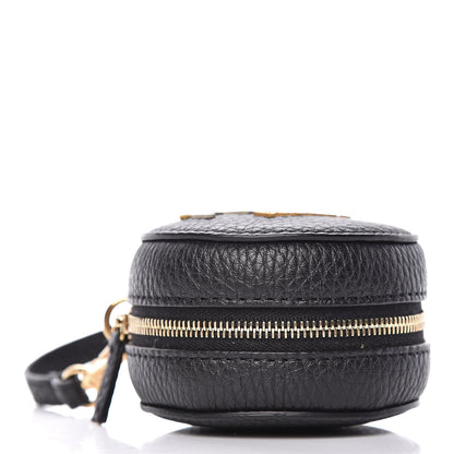 Fendi X FILA Calfskin Mania Backpack Help Bag Charm Black 5 of 12