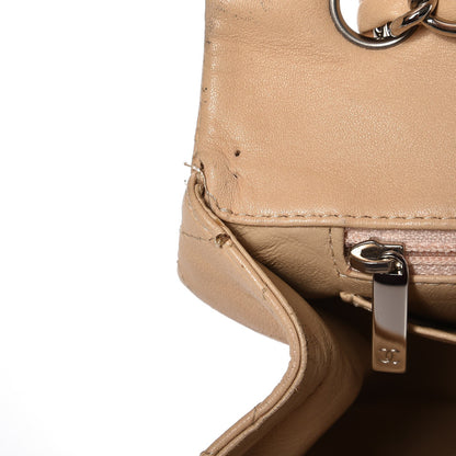 Chanel Lambskin Quilted Jumbo Single Flap Beige 12 of 17