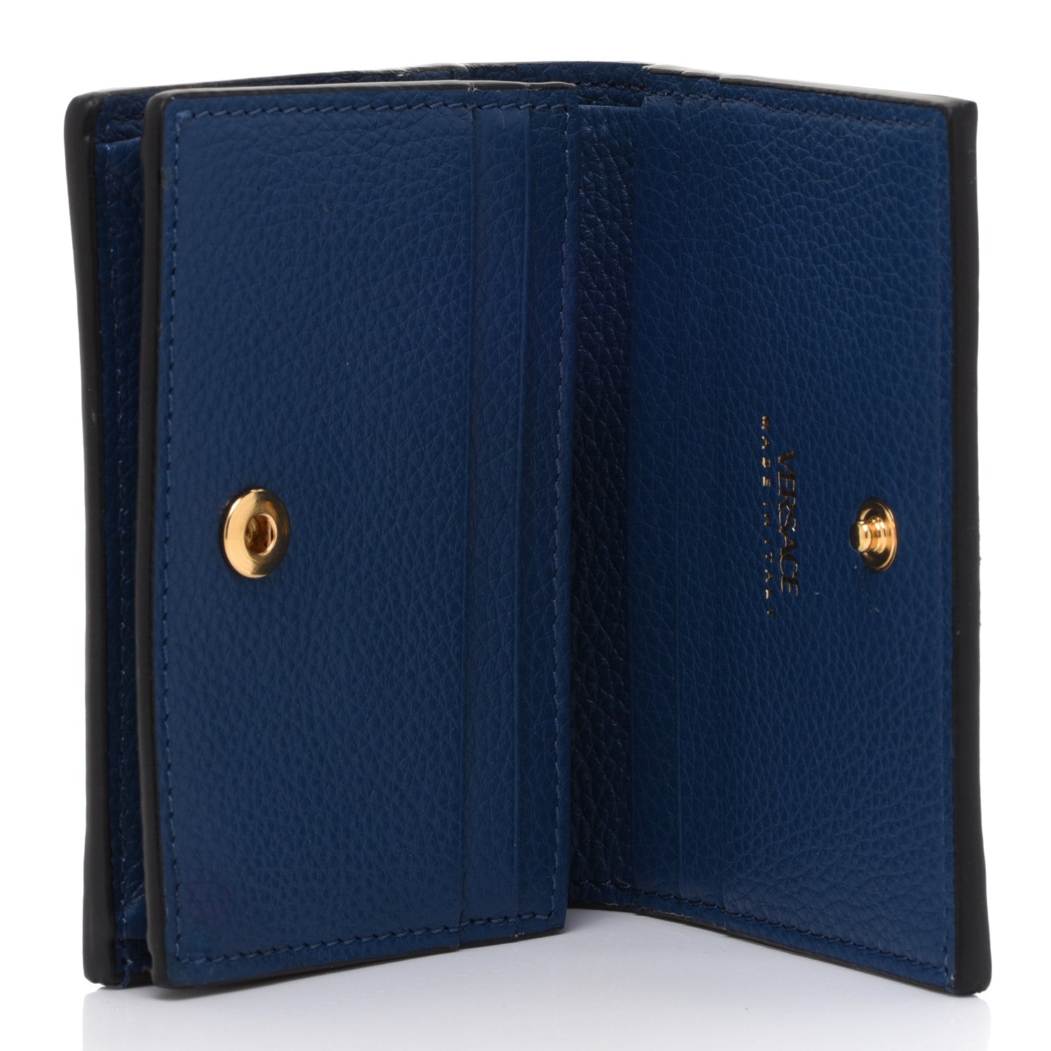 Versace Grained Calfskin Virtus Bifold Wallet 5 of 6