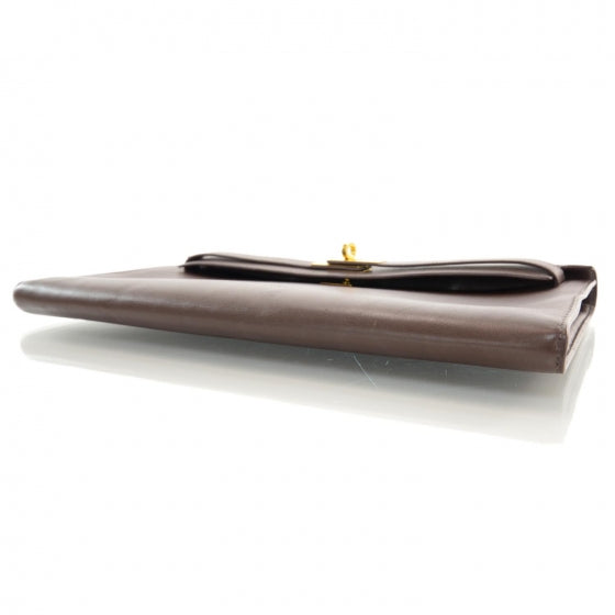 Hermes Swift Kelly Longue Pochette Chocolate 3 of 8