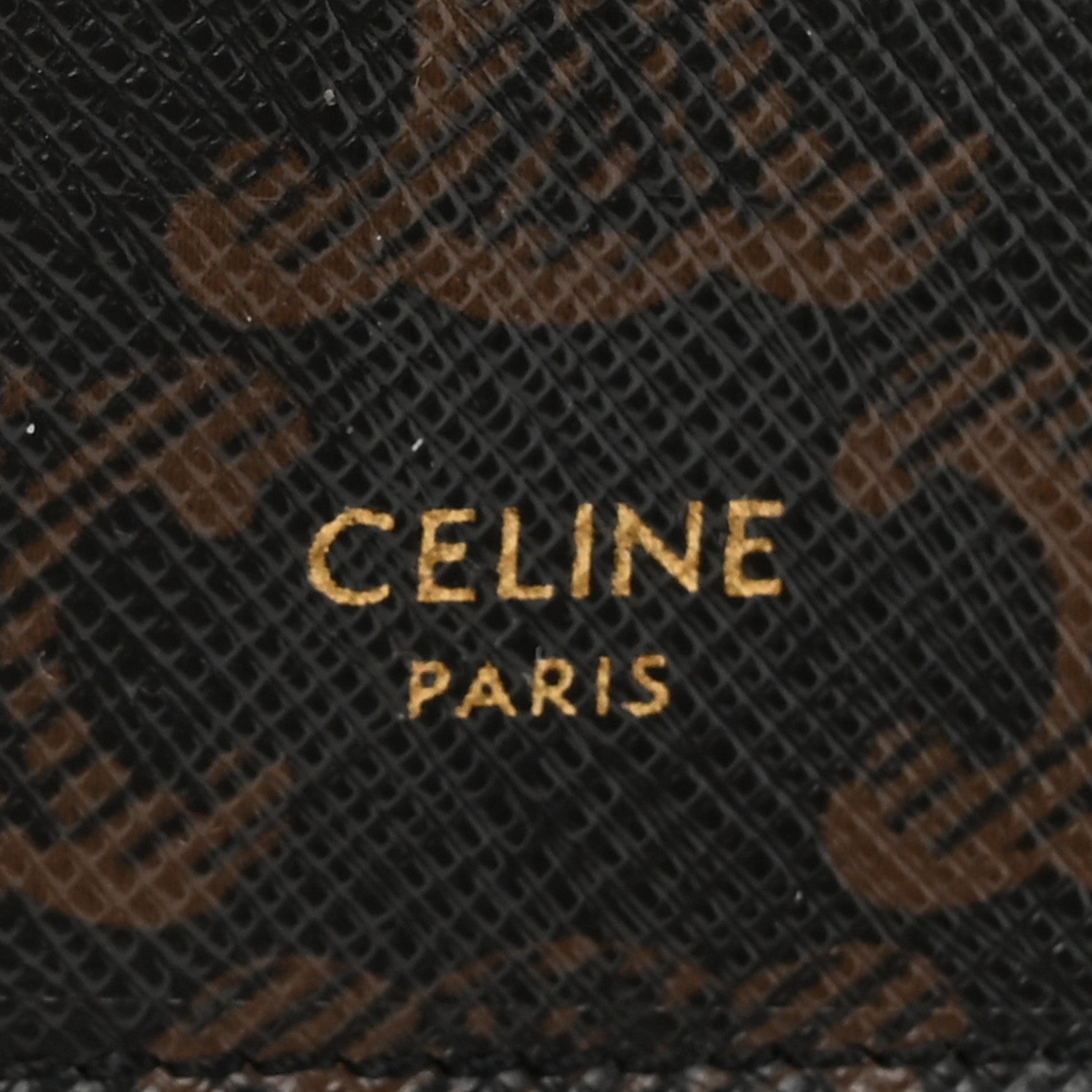 Celine Triomphe Canvas Lambskin Wallet On Strap Tan 6 of 21