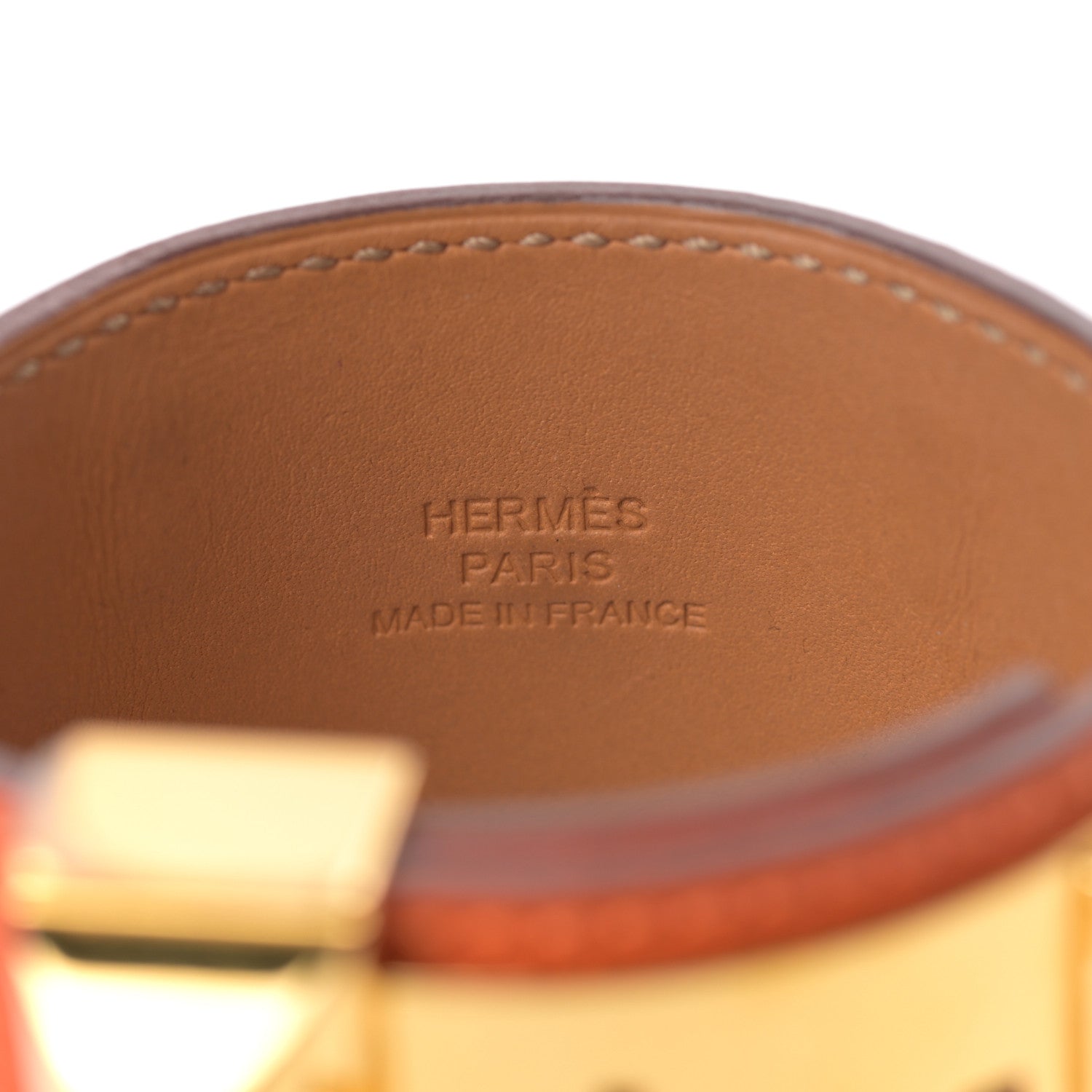 Hermes Epsom Collier de Chien CDC Bracelet S Orange 4 of 6