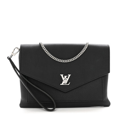 Louis Vuitton Soft Calfskin My Lockme Pochette Black 1 of 9