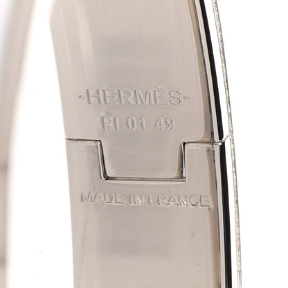 Hermes Enamel Narrow Clic Clac H Bracelet GM White 5 of 6