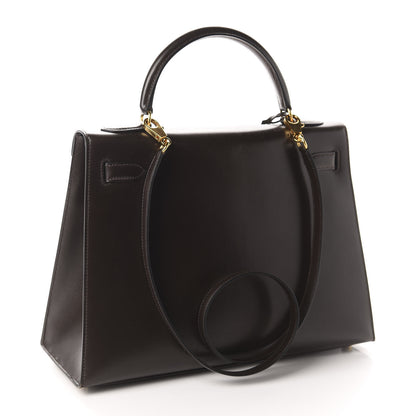 Hermes Box Kelly Sellier 32 Chocolate 3 of 18