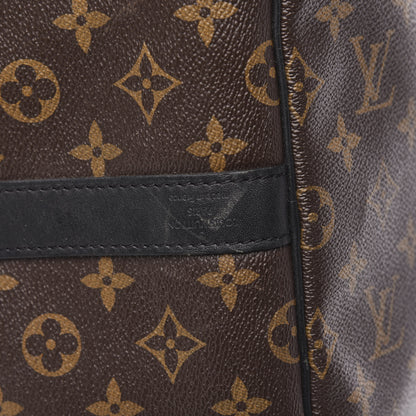 Louis Vuitton Monogram Macassar Keepall Bandouliere 55 6 of 12