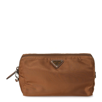Prada Re-Nylon Vela Saffiano Wristlet Brandy 1 of 6