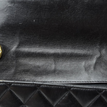 Chanel Lambskin Quilted XL Jumbo Single Flap Black 15 of 21