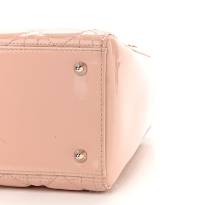 Christian Dior Patent Cannage Medium Lady Dior Rose Clair 6 of 14