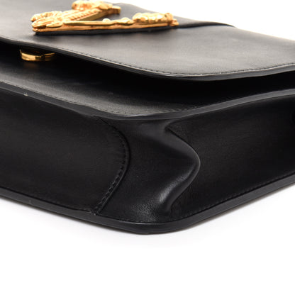 Versace Vitello Barocco Virtus Top Handle Shoulder Bag Black 10 of 10