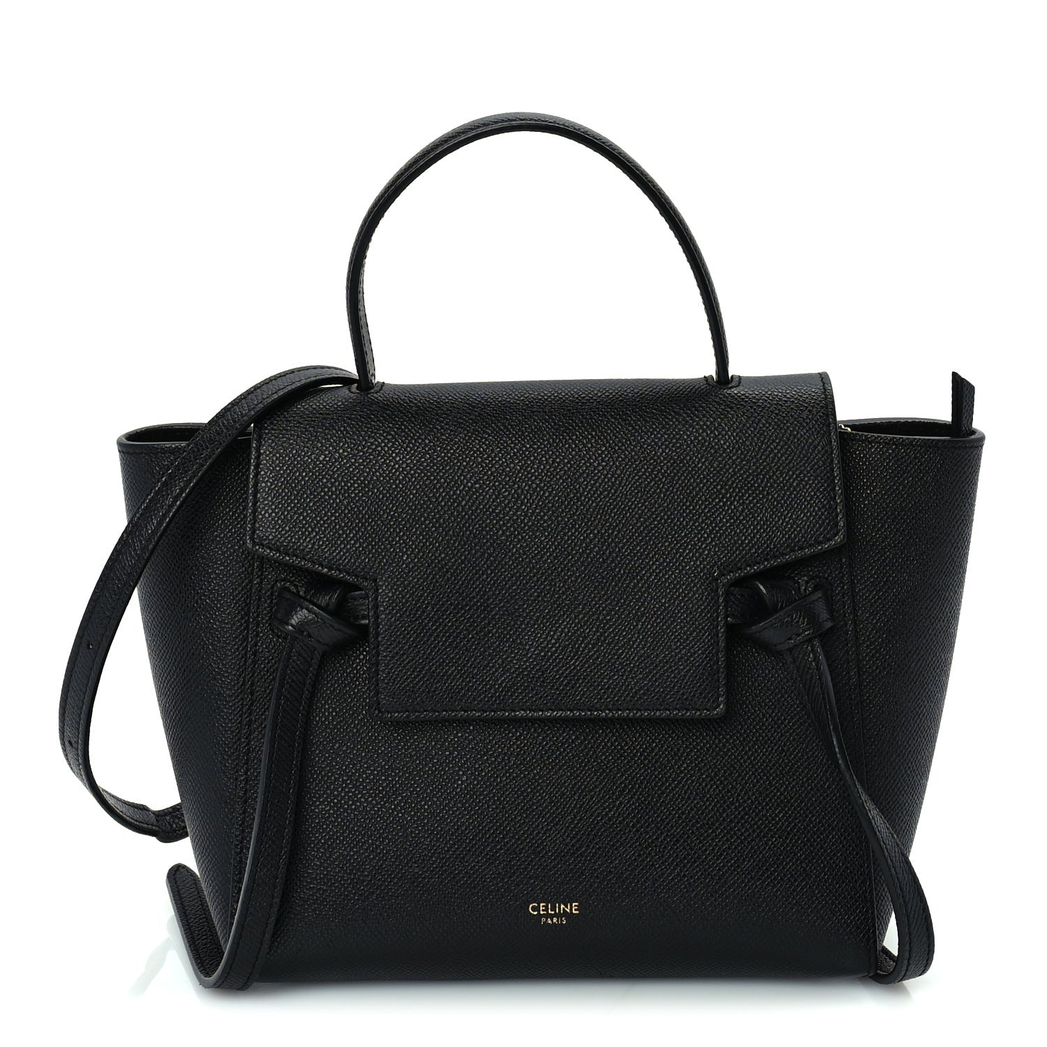 Celine Grained Calfskin Nano Belt Bag Black 1 of 8