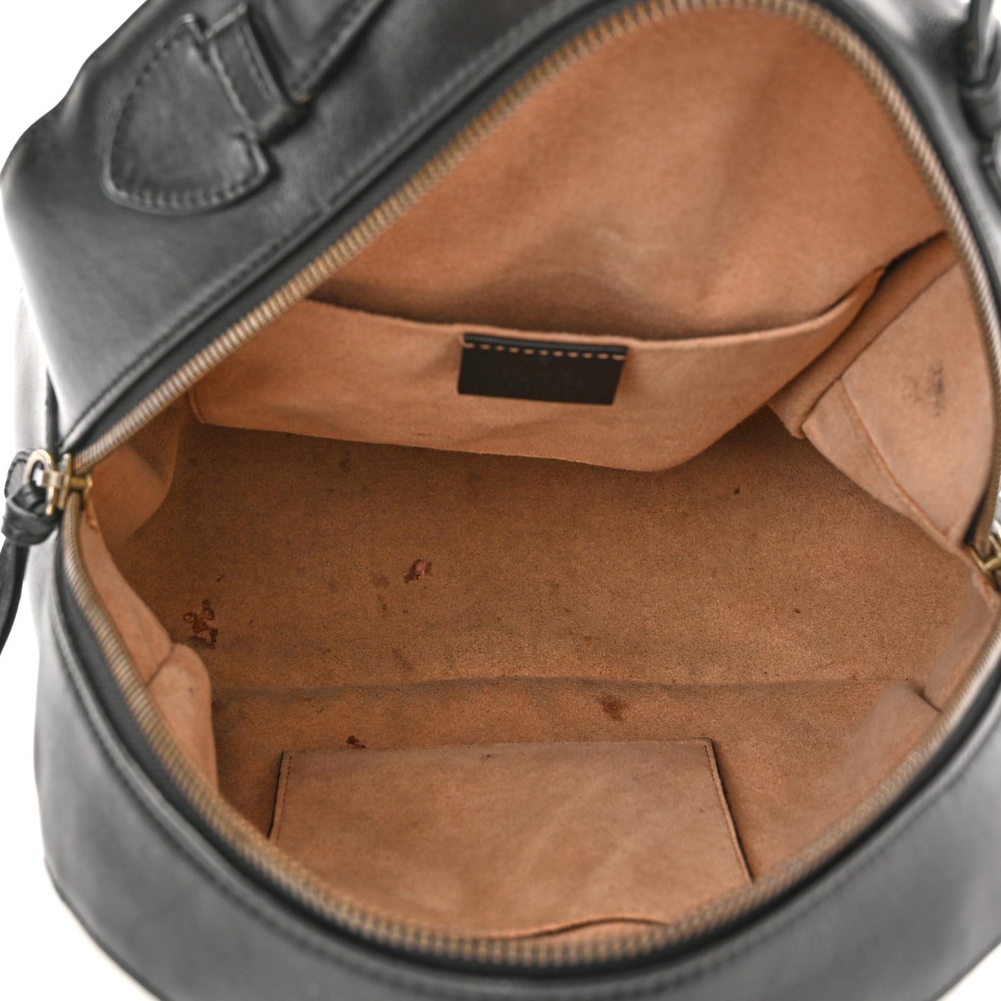 Calfskin Matelasse Animal Studs GG Marmont Dome Backpack Black