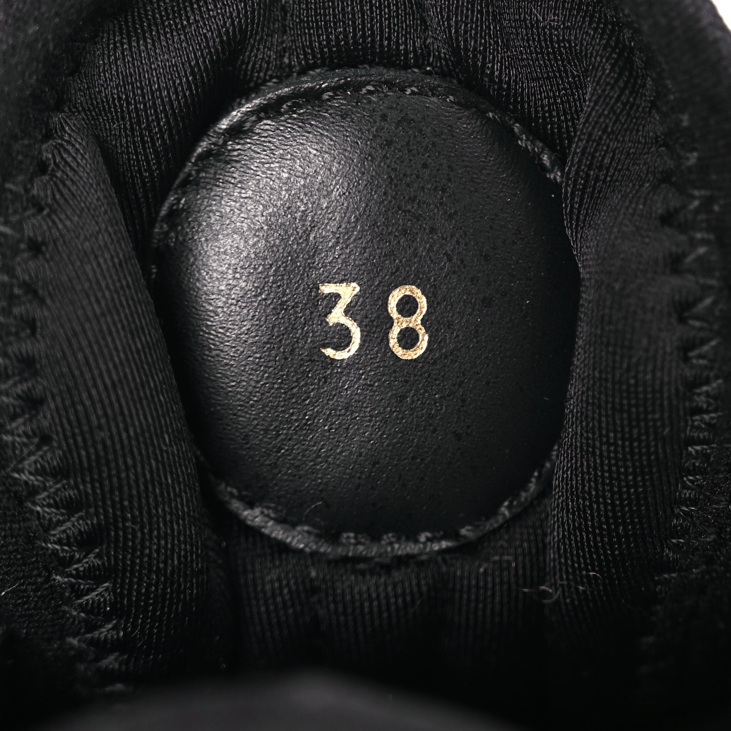 Louis Vuitton Calfskin Run Away Sneakers 38 Black 9 of 10