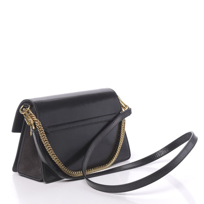 Givenchy Goatskin Suede Small GV3 Shoulder Bag Black 3 of 9