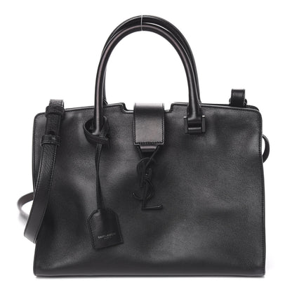 Saint Laurent Calfskin Baby Monogram Cabas Black 1 of 12