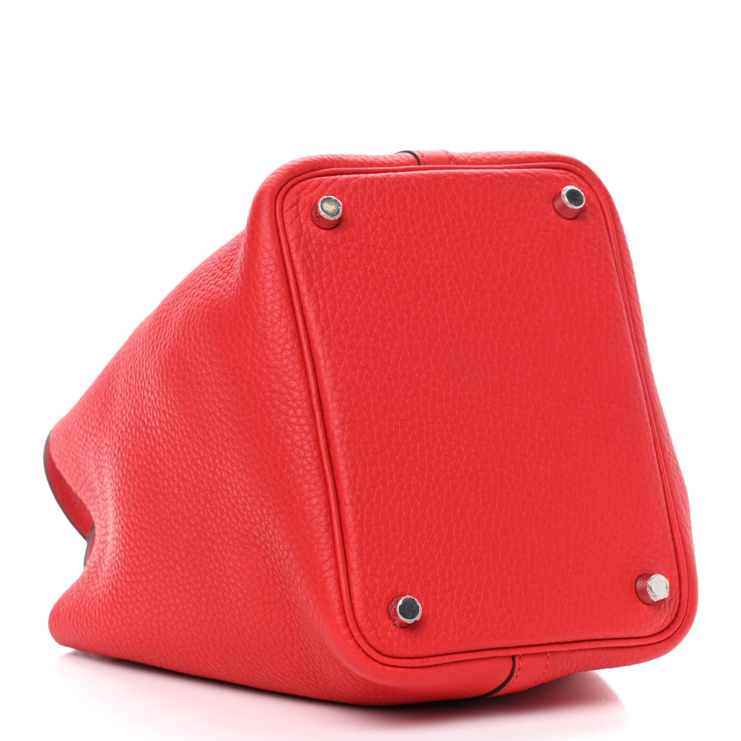 Hermes Taurillon Clemence Picotin Lock 18 PM Rouge De Coeur 4 of 9