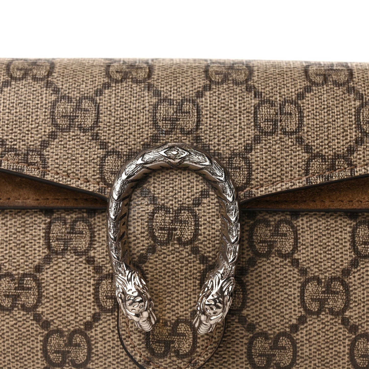GG Supreme Monogram Super Mini Dionysus Shoulder Bag Taupe