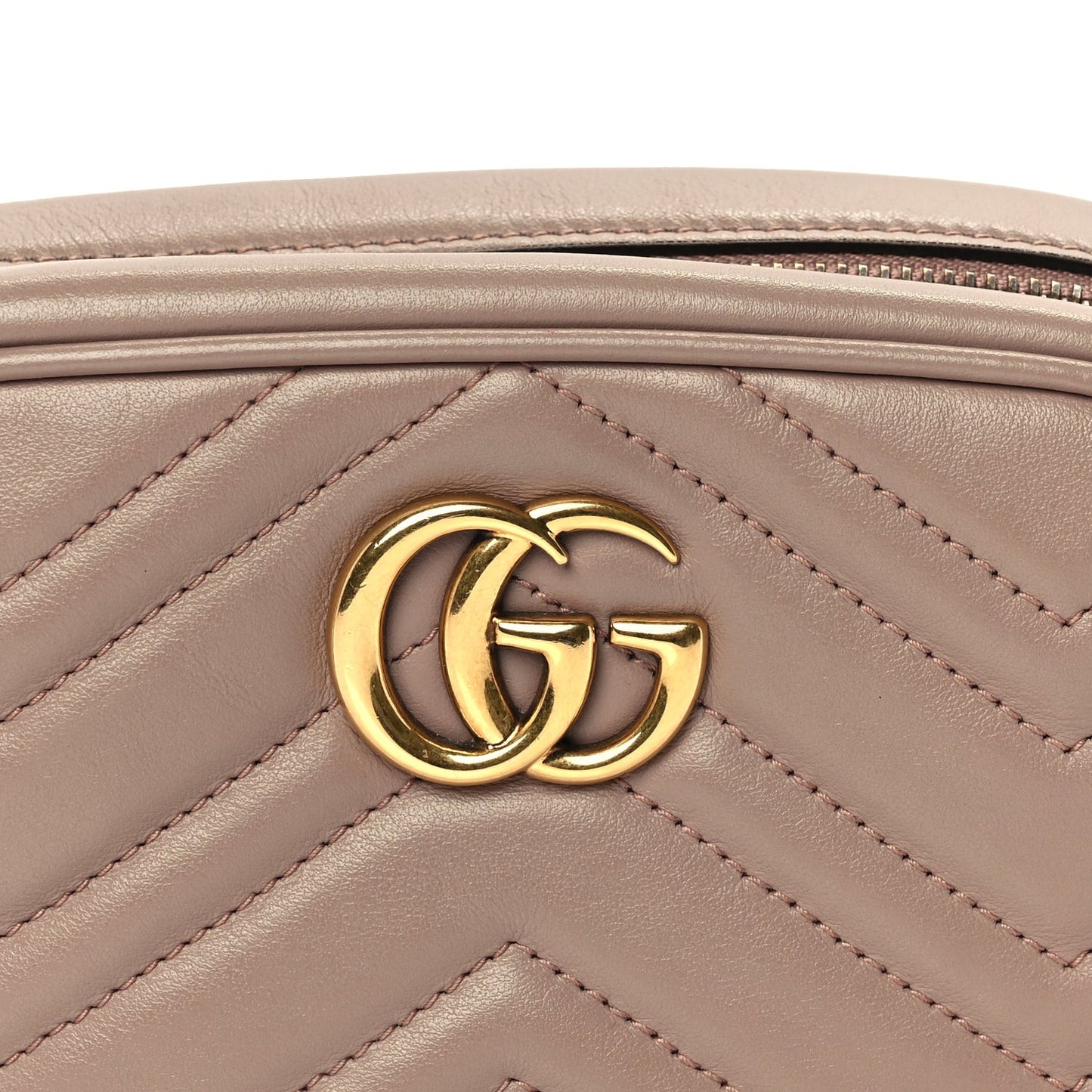 Calfskin Matelasse Mini GG Marmont Chain Shoulder Bag  Perfect Pink