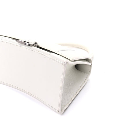 Balenciaga Grained Calfskin Small Hourglass Top Handle Bag White 8 of 8
