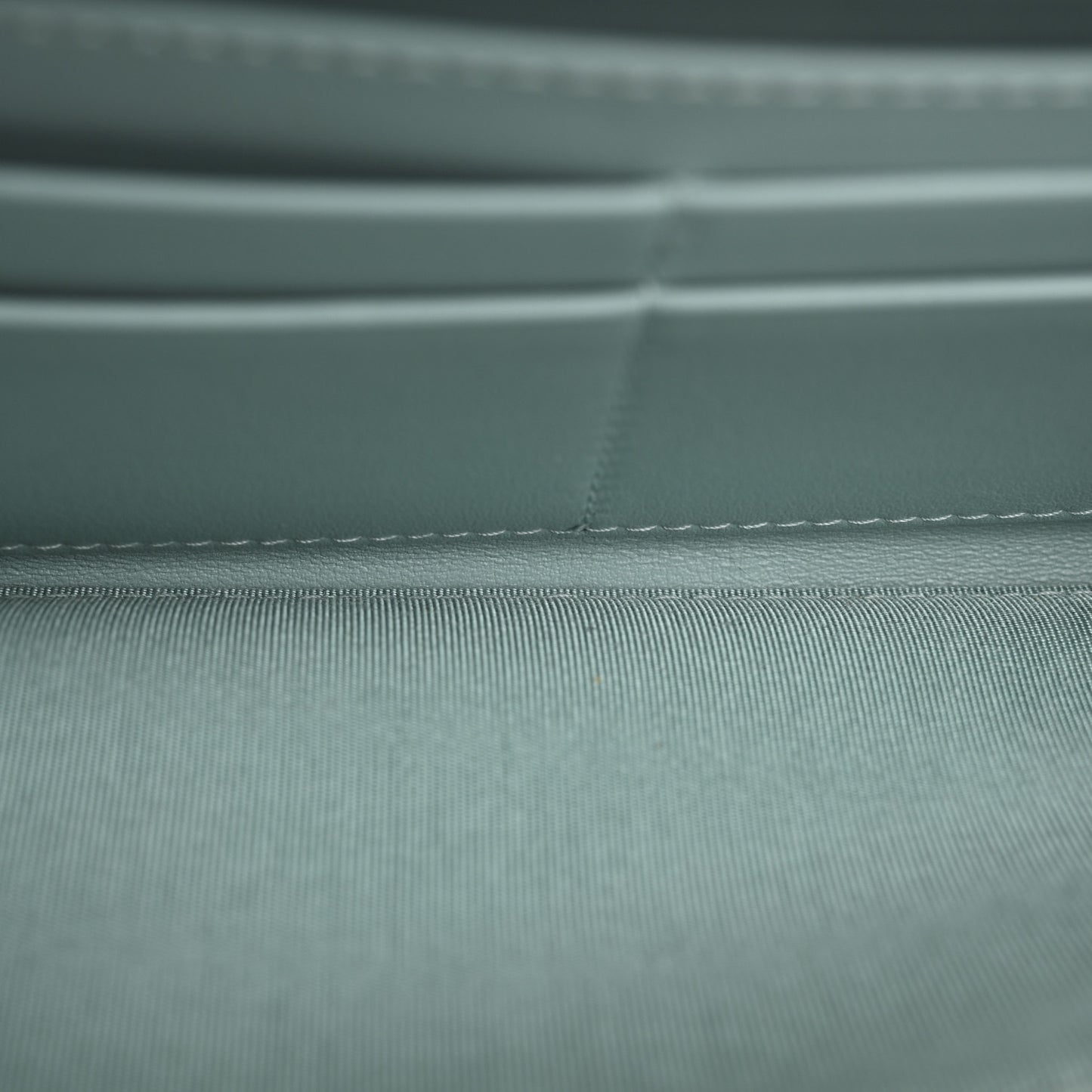 Caviar Quilted Large Filigree Zip Around Wallet Blue