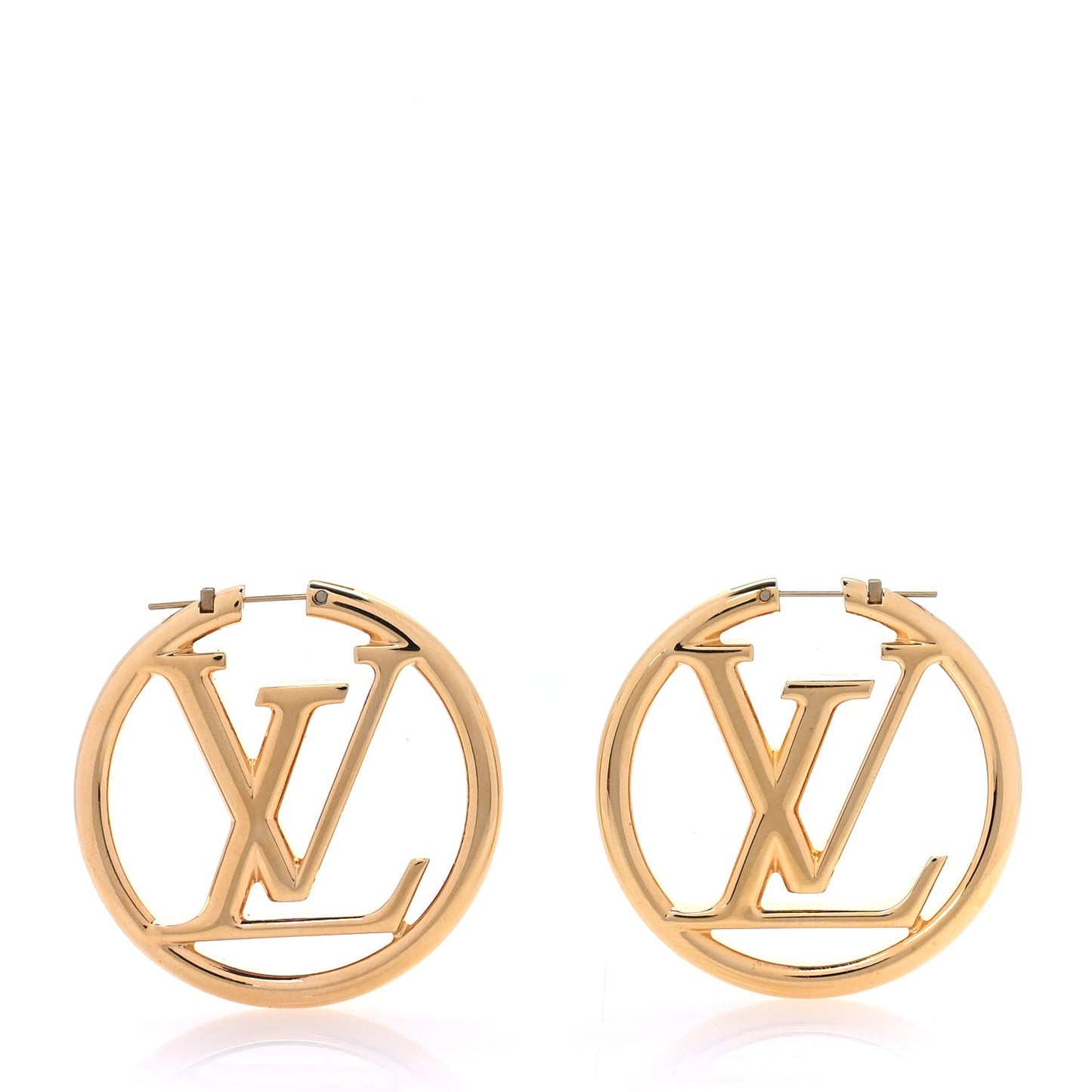 Metal Louise Hoop Earrings  Gold