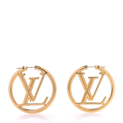 Louis Vuitton Metal Louise Hoop Earrings  Gold 1 of 5