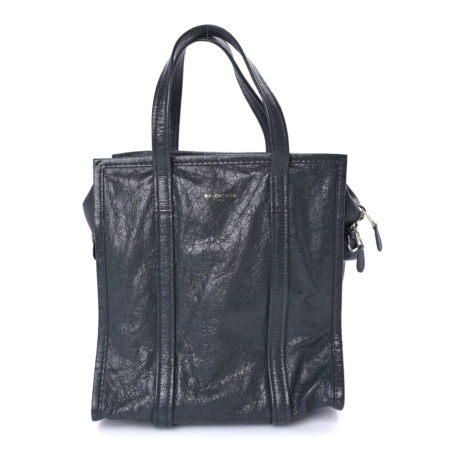 Agneau Small Bazar Shopper Tote Gris Pyrite // confirm colour