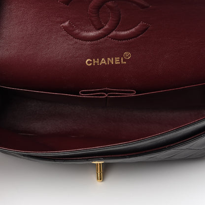 Chanel Lambskin Quilted Medium Double Flap Black 6 of 13