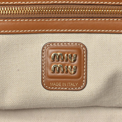 Miu Miu Corduroy Large Beau Top Handle Bag Cinnamon 5 of 8