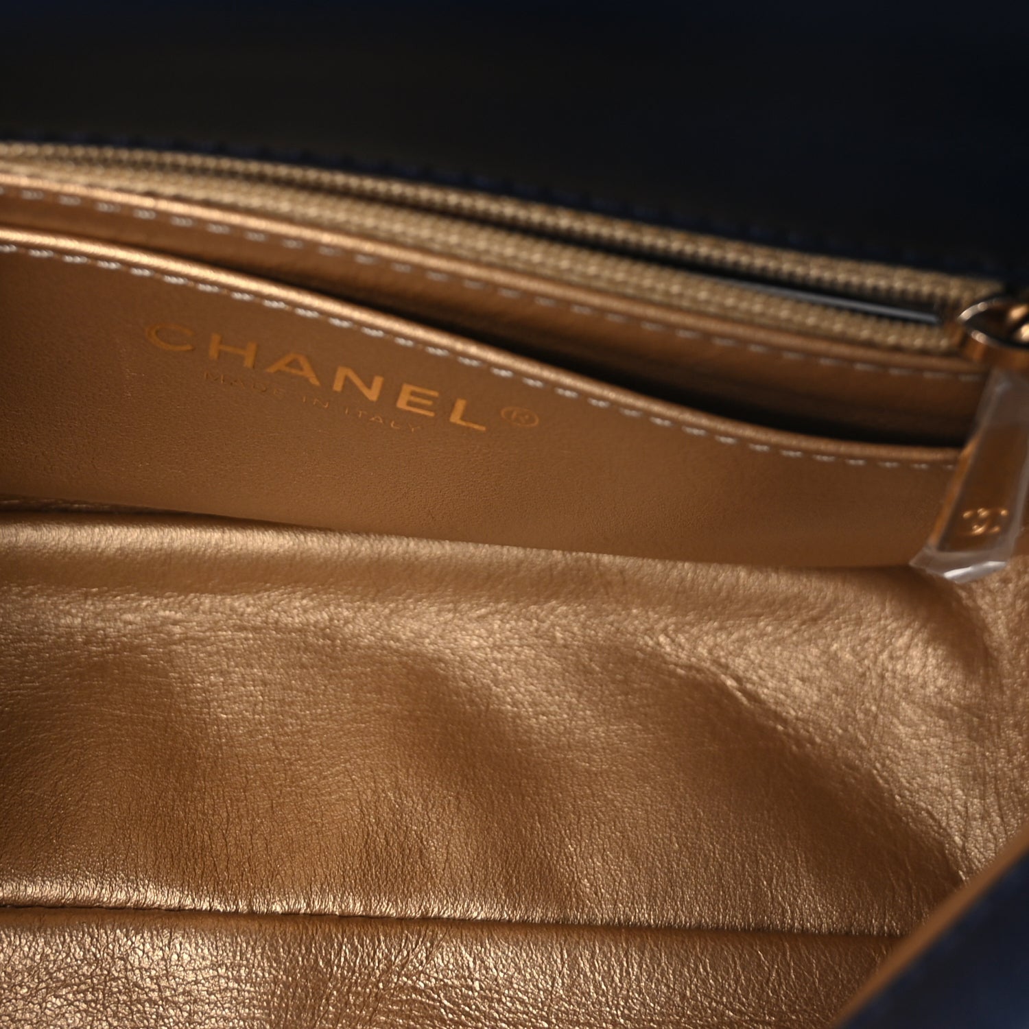 Chanel Lambskin Quilted Mini Rectangular Pearl Crush Flap Navy 4 of 8