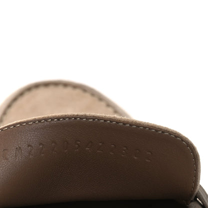 Hermes Suede Goatskin Womens Faubourg Loafers 37 Beige Argile Beige Argile 6 of 9