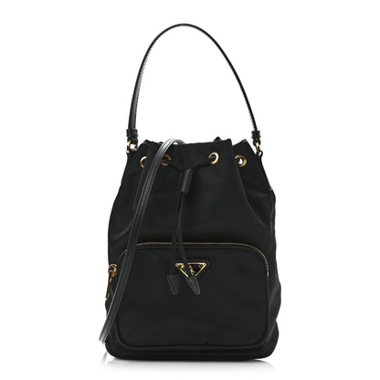 Prada Re-Nylon Duet Drawstring Shoulder Bag Black 1 of 9
