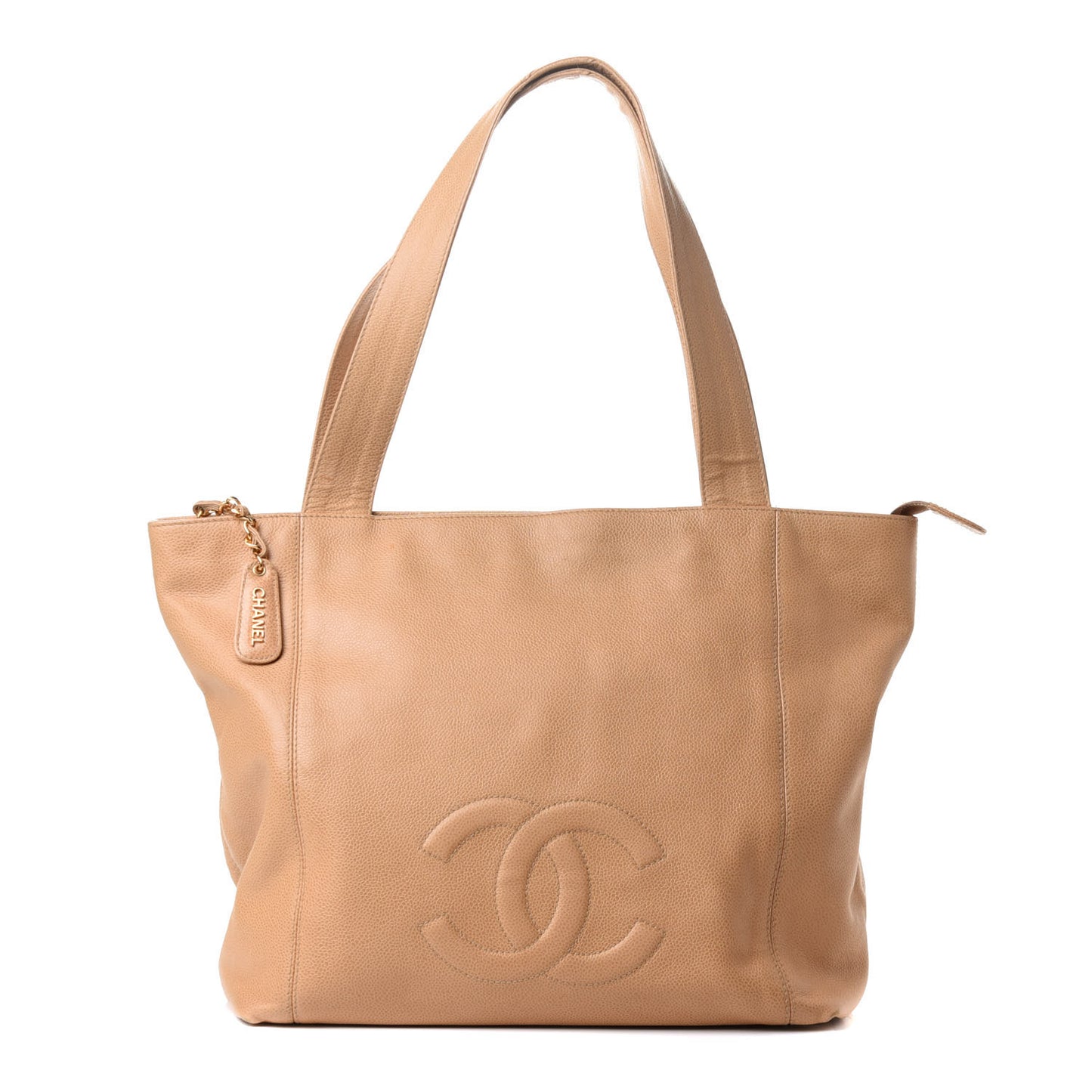 Caviar CC Shoulder Bag Beige