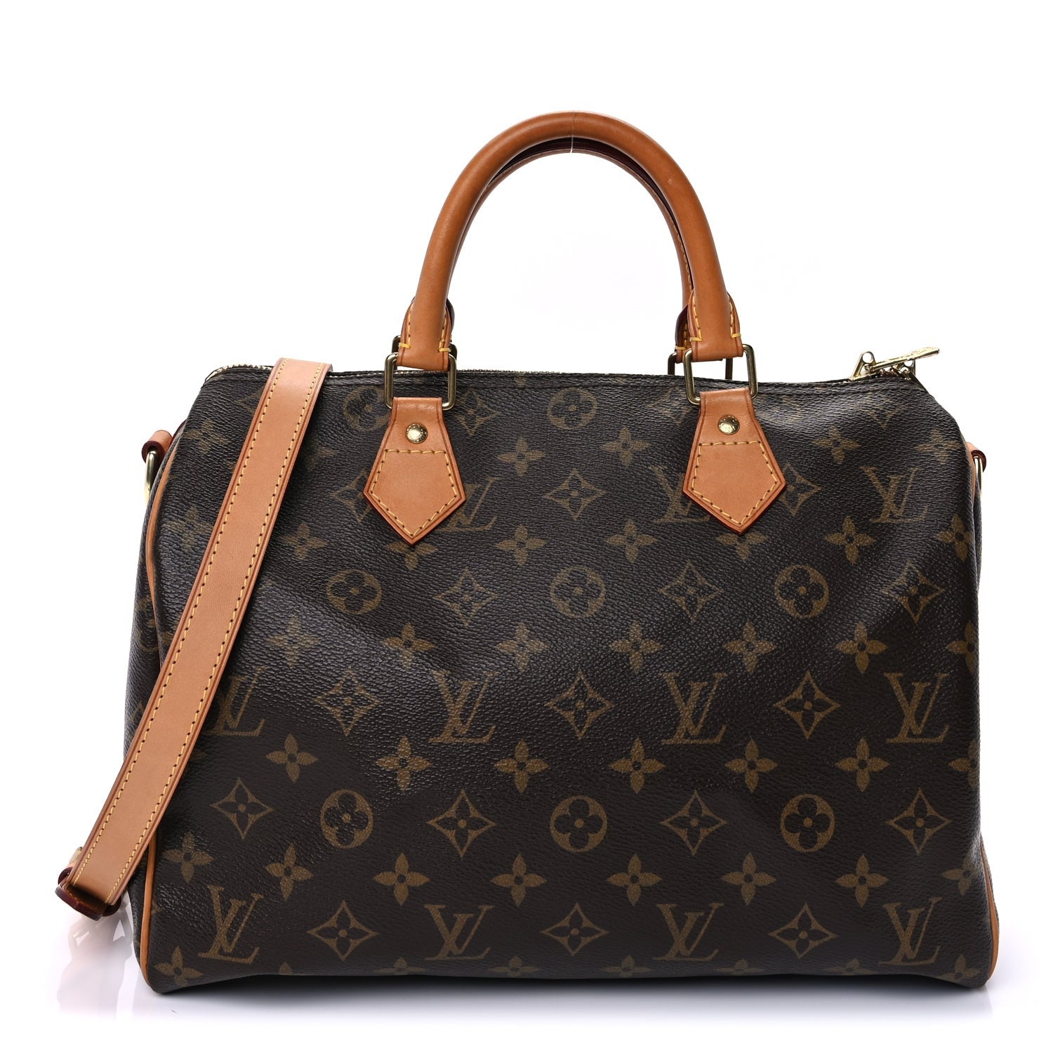 Louis Vuitton Monogram Speedy Bandouliere 30 Brown 1 of 8