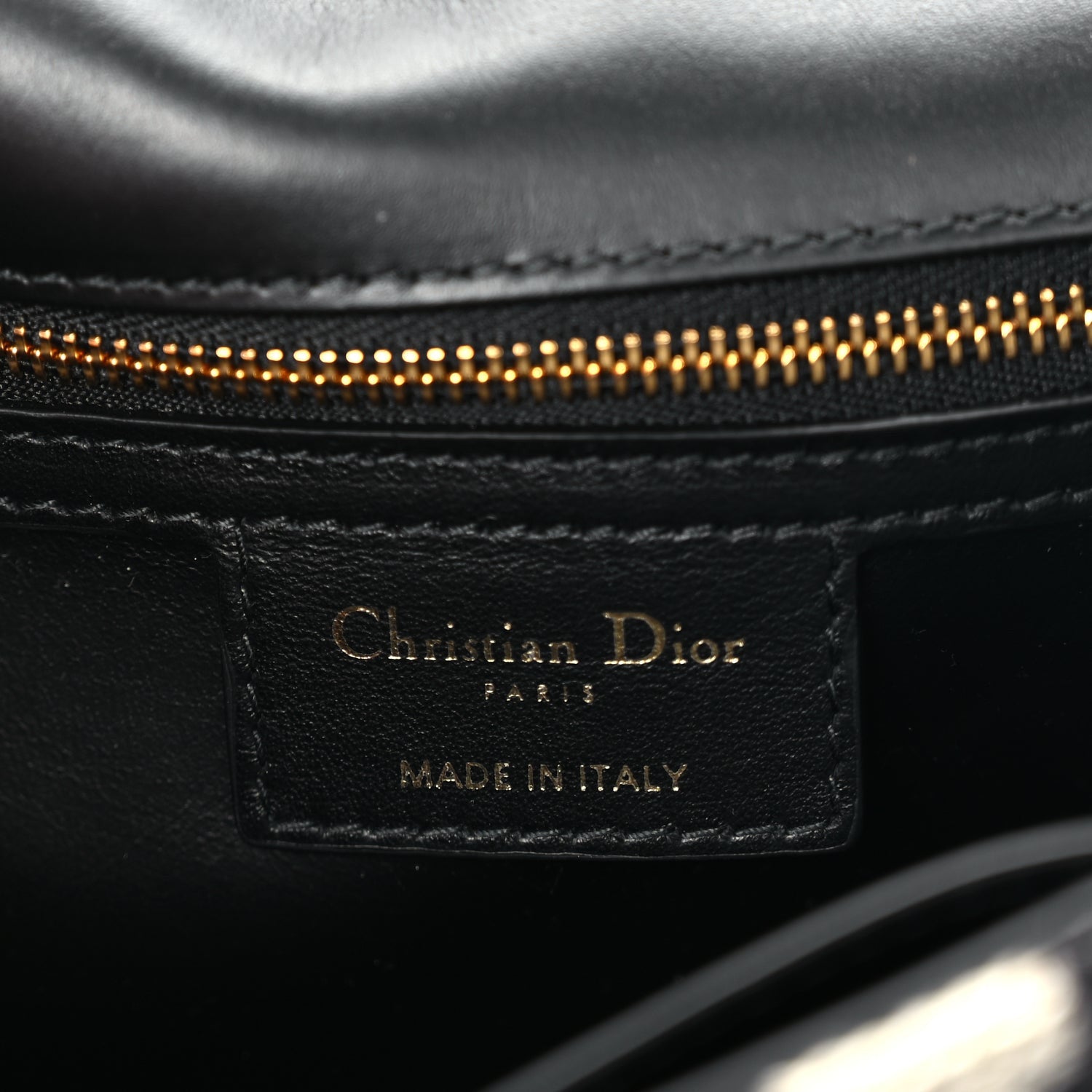 Christian Dior Technical Canvas Macro Houndstooth Medium Caro Bag Black White 5 of 8