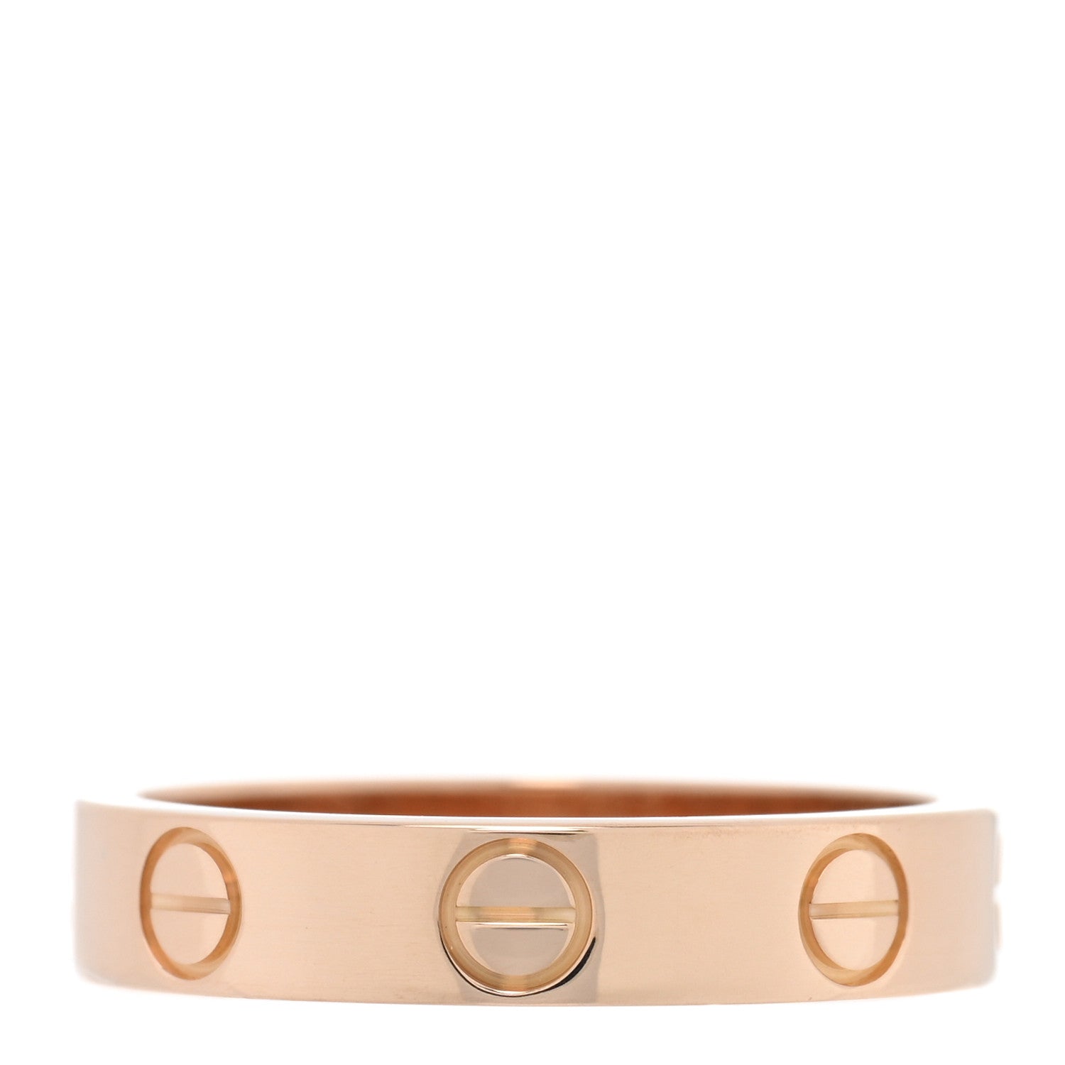 Cartier 18K Pink Gold 3.5mm LOVE Wedding Band Ring 48 4.5 3 of 4