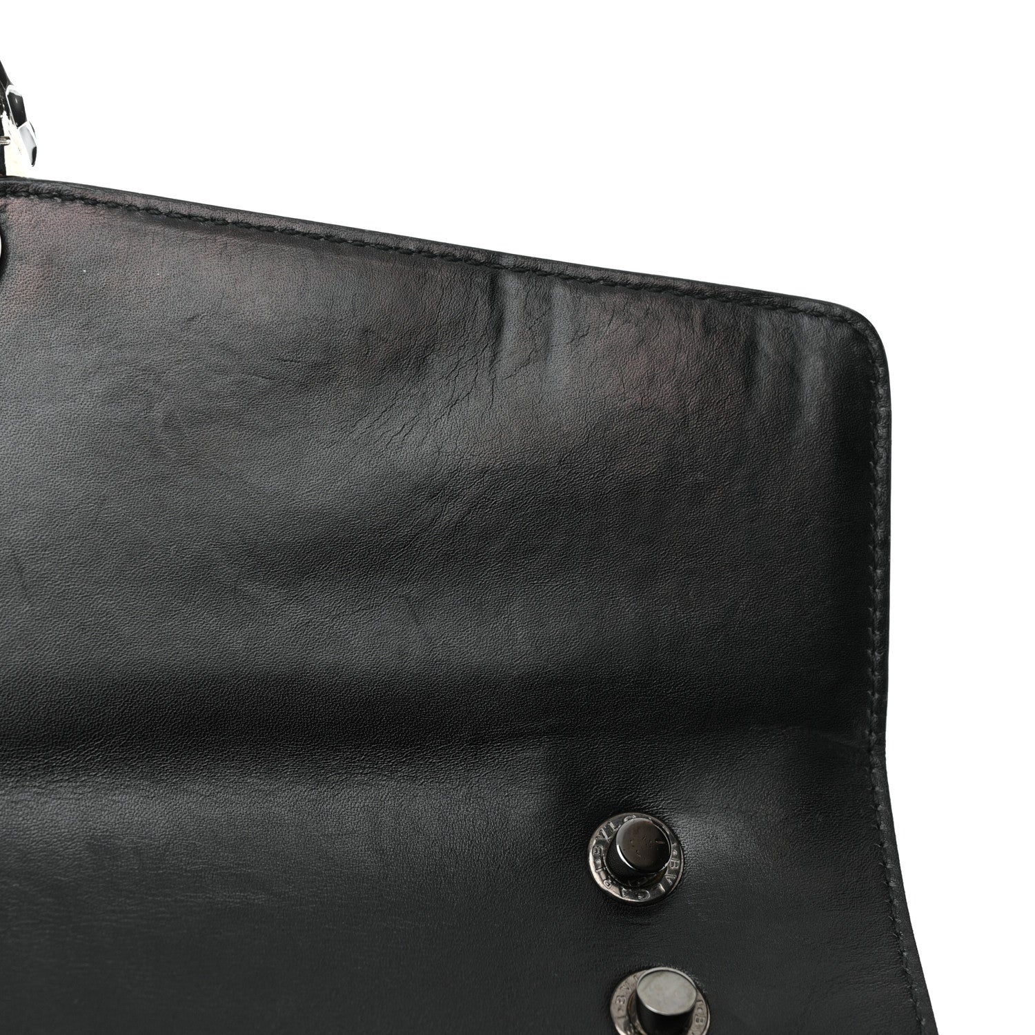 Bulgari Calfskin Plisse Serpenti Forever Crossbody Bag Black 12 of 15