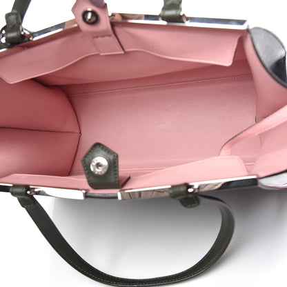 Fendi Vitello Large 3Jours Tote Verde Prato Blue Notte 6 of 17