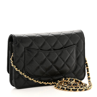 Chanel Caviar Quilted Wallet On Chain WOC Black 3 of 12